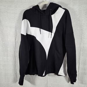 Sports Illustrated Hoodie XXL Black White Colorblock Pullover Sweatshirt